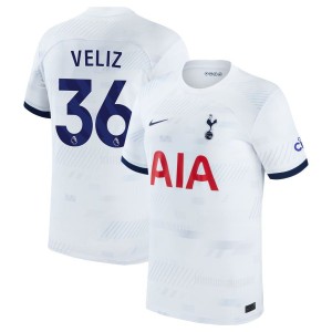Alejo Veliz  Tottenham Hotspur Nike Youth Home 2023/24 Replica Jersey - White