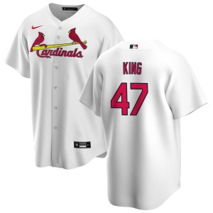 John King St. Louis Cardinals Nike Youth Home Replica Jersey - White