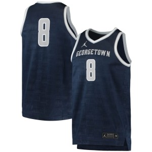 #8 Georgetown Hoyas Jordan Brand Team Replica Basketball Jersey - Navy