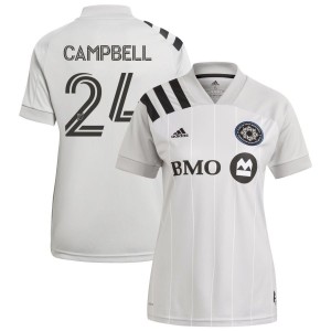 George Campbell CF Montréal adidas Women's 2021 Secondary Replica Jersey - Gray