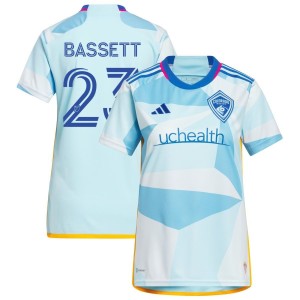 Bassett Bassett Colorado Rapids adidas Women's 2023 New Day Kit Replica Jersey - Light Blue