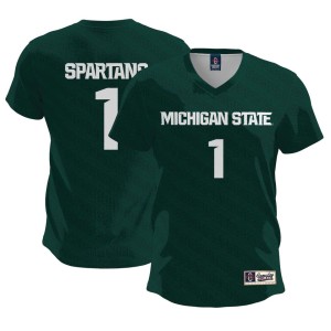 #1 Michigan State Spartans ProSphere Unisex Away Gameday Greats Women's Soccer Team Jersey - Green