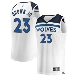 Troy Brown Jr Minnesota Timberwolves Fanatics Branded Fast Break Replica Jersey White - Association Edition