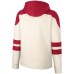 Indiana Hoosiers Colosseum Lace-Up 4.0 Vintage Pullover Hoodie - Cream