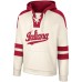 Indiana Hoosiers Colosseum Lace-Up 4.0 Vintage Pullover Hoodie - Cream