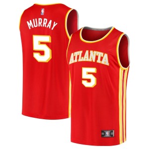 Dejounte Murray Atlanta Hawks Fanatics Branded 2020 Fast Break Replica Jersey - Icon Edition - Red