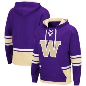Washington Huskies Colosseum Lace Up 3.0 Pullover Hoodie - Purple