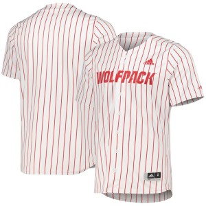 NC State Wolfpack adidas Replica Baseball Jersey - White