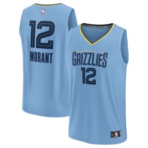 Ja Morant Memphis Grizzlies Fanatics Branded Youth Fast Break Player Jersey - Statement Edition - Light Blue
