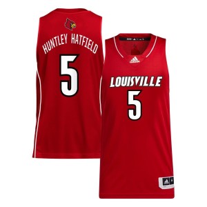 Brandon Huntley Hatfield Louisville Cardinals adidas Unisex NIL Men's Basketball Jersey - Red