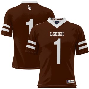 #1 Lehigh Mountain Hawks ProSphere Football Jersey - Brown
