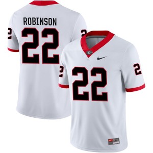 Branson Robinson Georgia Bulldogs Nike NIL Replica Football Jersey - White
