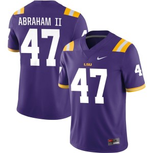 Aristotle Abraham II LSU Tigers Nike NIL Replica Football Jersey - Purple