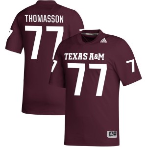Colton Thomasson Texas A&M Aggies adidas NIL Replica Football Jersey - Maroon