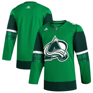 Colorado Avalanche adidas 2023 St. Patrick's Day Primegreen Authentic Jersey - Kelly Green