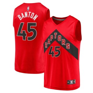 Dalano Banton Toronto Raptors Fanatics Branded 2021/22 Fast Break Replica Jersey - Icon Edition - Red