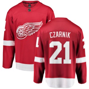 Austin Czarnik Detroit Red Wings Fanatics Branded Home Breakaway Jersey - Red