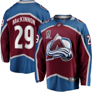 Nathan MacKinnon Colorado Avalanche Fanatics Branded 2022 Stanley Cup Champions Breakaway Patch Player Jersey - Burgundy