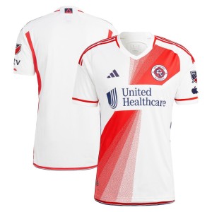 New England Revolution adidas 2023 Defiance Authentic Jersey - White