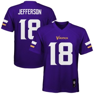 Youth Nike Justin Jefferson Purple Minnesota Vikings Game Jersey
