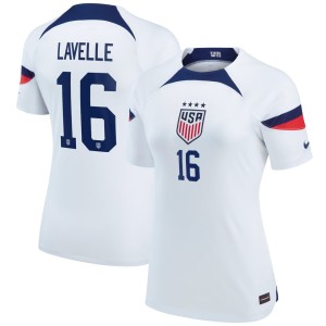 Rose Lavelle USWNT Nike Women's 2022/23 Home Breathe Stadium Replica Player Jersey - White