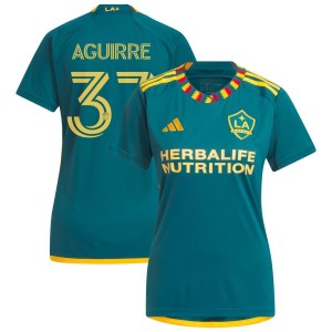 Daniel Aguirre LA Galaxy adidas Women's 2023 LA Kit Replica Jersey - Green
