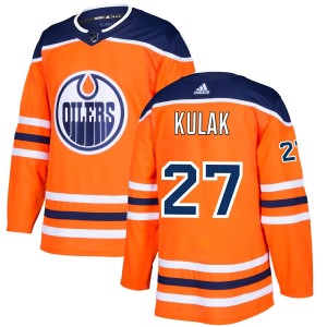 Brett Kulak Edmonton Oilers adidas Authentic Jersey - Orange