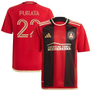 Juanjo Purata Atlanta United FC adidas Youth 2023 The 17s' Kit Replica Jersey - Black