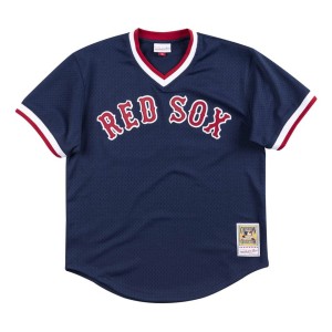 Authentic Mesh BP Jersey Boston Red Sox 1992 Wade Boggs
