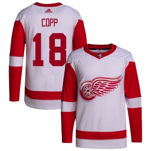 Andrew Copp Detroit Red Wings adidas Away Primegreen Authentic Pro Jersey - White
