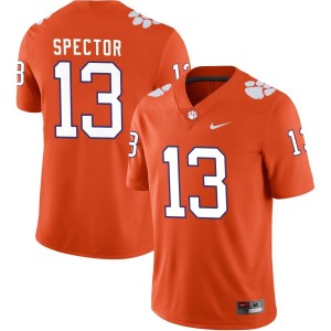Brannon Spector Clemson Tigers Nike NIL Replica Football Jersey - Orange