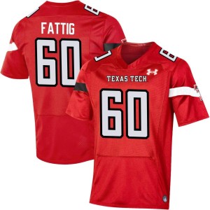 Nick Fattig Texas Tech Red Raiders Under Armour NIL Replica Football Jersey - Red