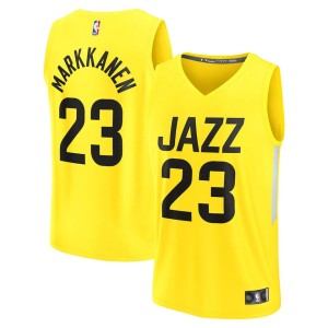 Men's Utah Jazz Lauri Markannen Icon Edition Jersey - Yellow