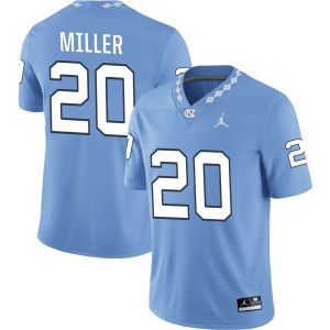Brooks Miller North Carolina Tar Heels Jordan Brand NIL Replica Football Jersey - Carolina Blue
