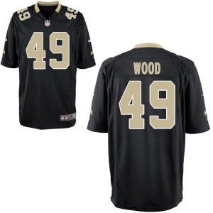 Zach Wood New Orleans Saints Nike Youth Game Jersey - Black