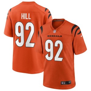 B.J. Hill Cincinnati Bengals Nike Alternate Game Jersey - Orange