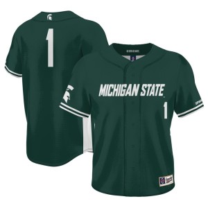 #1 Michigan State Spartans ProSphere Youth Baseball Jersey - Green