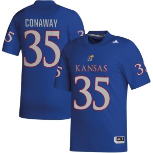 Billy Conaway Kansas Jayhawks adidas NIL Replica Football Jersey - Royal