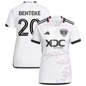 Christian Benteke D.C. United adidas Women's 2023 The Cherry Blossom Kit Replica Jersey - White