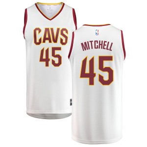 Donovan Mitchell Cleveland Cavaliers Fanatics Branded Fast Break Replica Jersey White - Association Edition