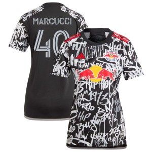 AJ Marcucci  New York Red Bulls adidas Women's 2023 Freestyle Replica Jersey - Black
