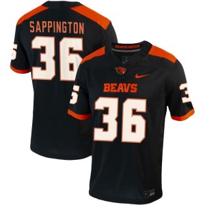 Atticus Sappington Oregon State Beavers Nike NIL Replica Football Jersey - Black