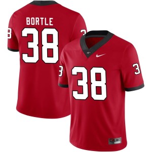 Brooks Bortle Georgia Bulldogs Nike NIL Replica Football Jersey - Red