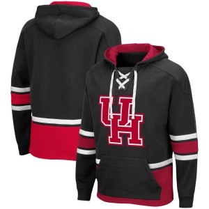 Houston Cougars Colosseum Lace Up 3.0 Pullover Hoodie - Black
