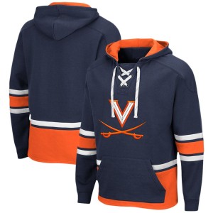 Virginia Cavaliers Colosseum Lace Up 3.0 Pullover Hoodie - Navy