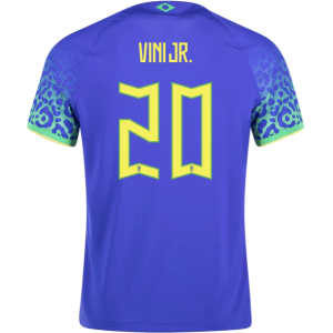 Brazil Vinicius Jr Away Jersey 2022 World Cup Kit
