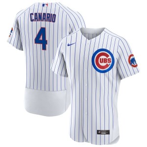 Alexander Canario Chicago Cubs Nike Home Authentic Jersey - White