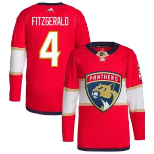 Casey Fitzgerald Florida Panthers adidas Home Primegreen Authentic Pro Jersey - Red