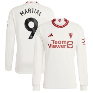 Anthony Martial Manchester United adidas 2023/24 Third Replica Long Sleeve Player Jersey - White