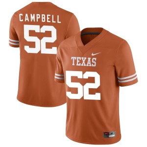 DJ Campbell Texas Longhorns Nike NIL Replica Football Jersey - Texas Orange